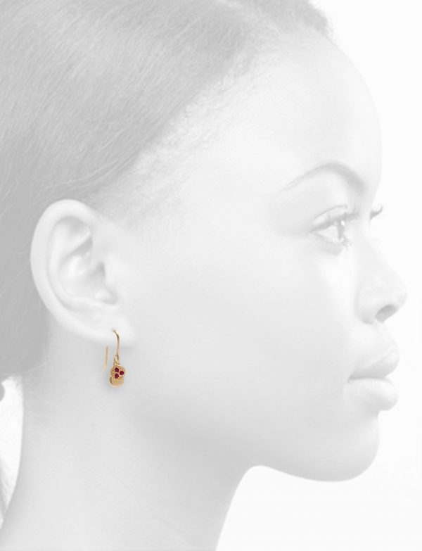 Beloved Assemblage Two Stack Hook Earrings – Rubies