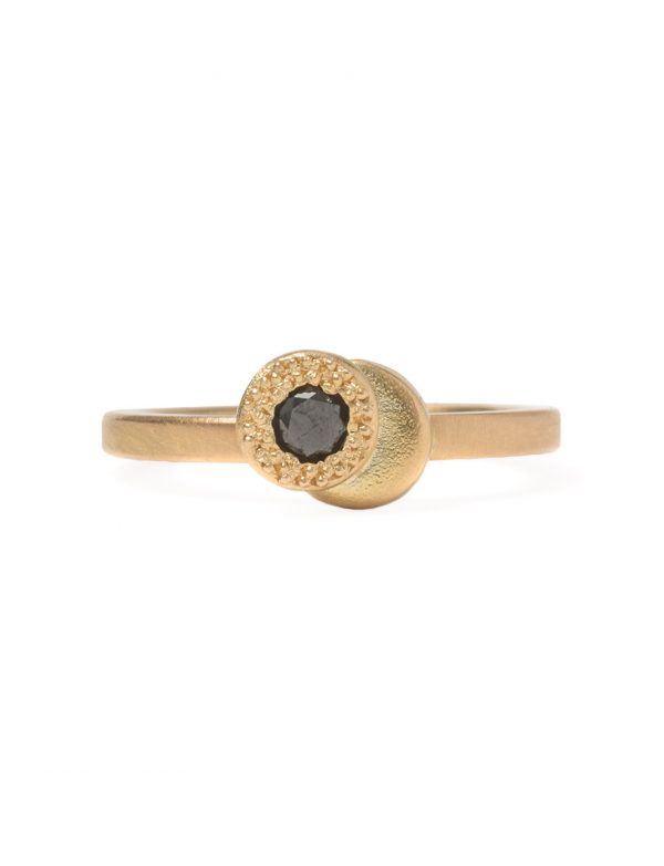 Beloved Assemblage Two Stack Ring – Black Diamond