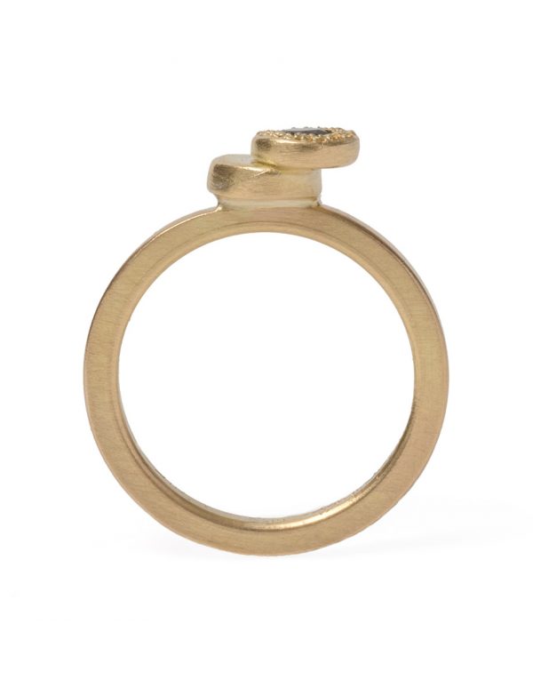 Beloved Assemblage Two Stack Ring – Black Diamond