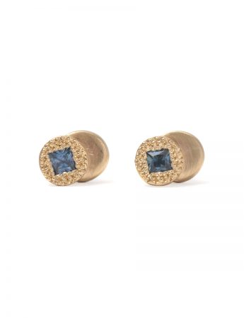 Beloved Assemblage Two Stack Stud Earrings – Blue Sapphires