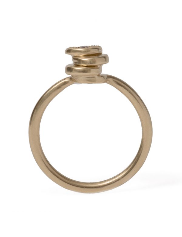 Beloved Assemblage Four Stacked Disc Ring – Rubies