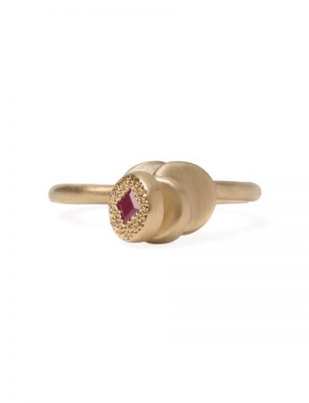 Beloved Assemblage Four Stack Leaning Ring – Ruby