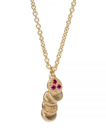 Beloved Assemblage Pendant Necklace – Gold & Rubies