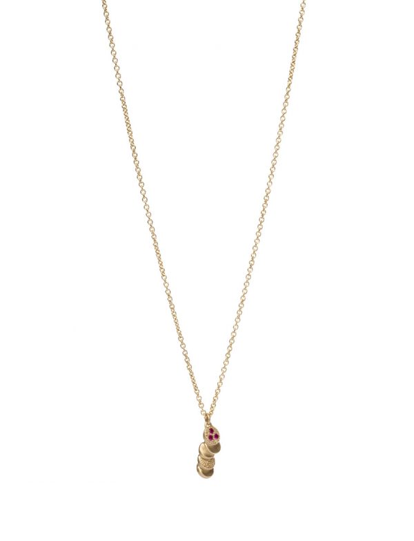 Beloved Assemblage Pendant Necklace – Gold & Rubies
