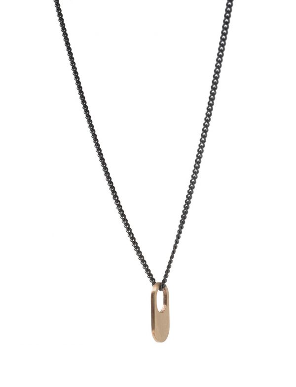 Bus Stop Necklace – Gold & Black