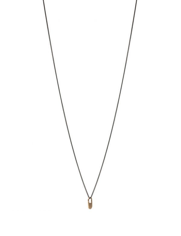 Bus Stop Necklace – Gold & Black