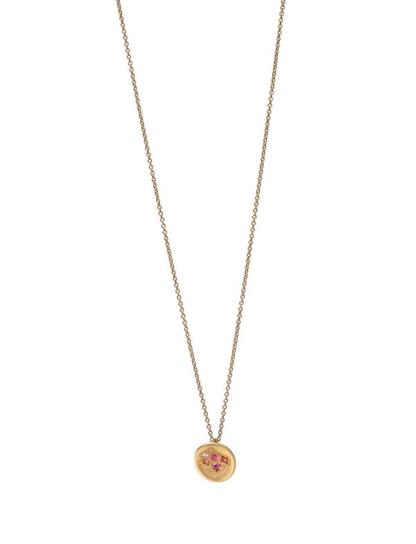 Daughter’s Posy Pendant Necklace – Sapphire & Diamond