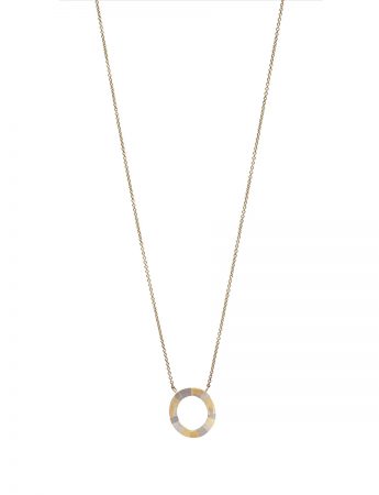 Infinite Terrain Necklace – White & Yellow Gold