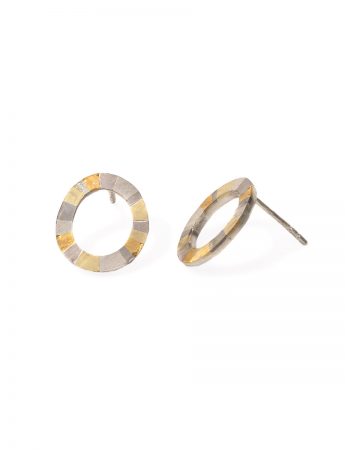 Infinite Terrain Oval Stud Earrings