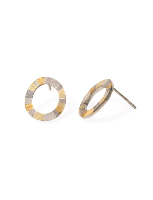 Infinite Terrain Oval Stud Earrings