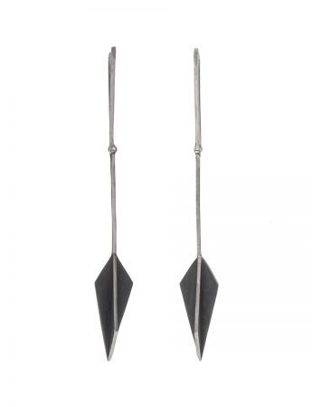 Long Black Kite X-Series Earrings