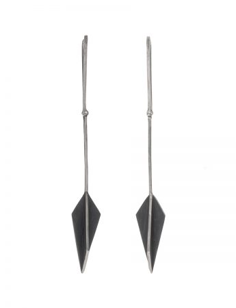 Long Black Kite X-Series Earrings
