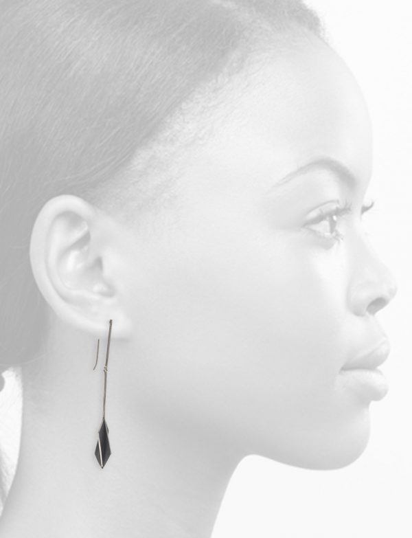 Long Black Kite X-Series Earrings