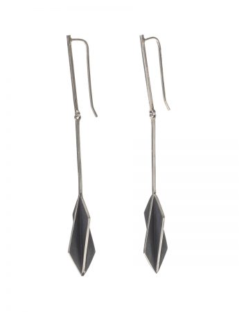 Long Black Kite X-Series Earrings