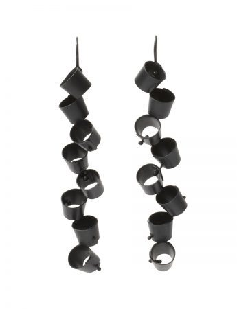 Long Foxglove Earrings – Black