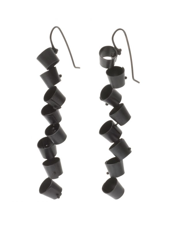 Long Foxglove Earrings – Black
