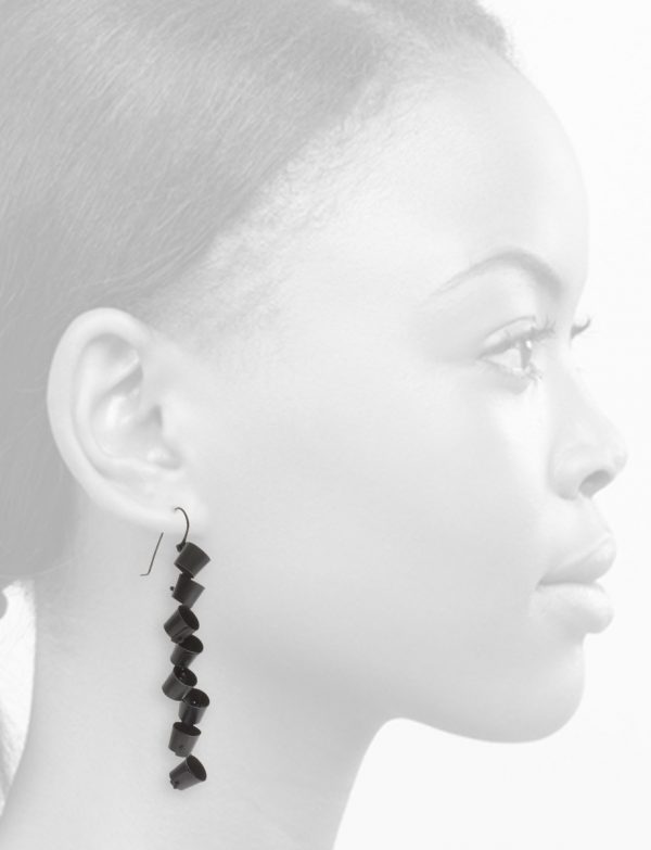 Long Foxglove Earrings – Black