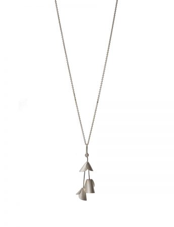 Jungle Cactus Pendant Necklace – Silver