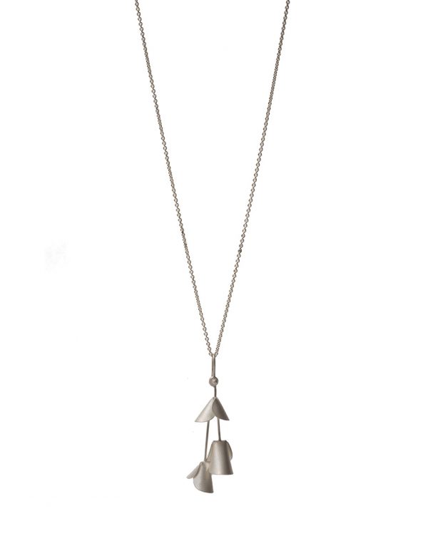 Jungle Cactus Pendant Necklace – Silver