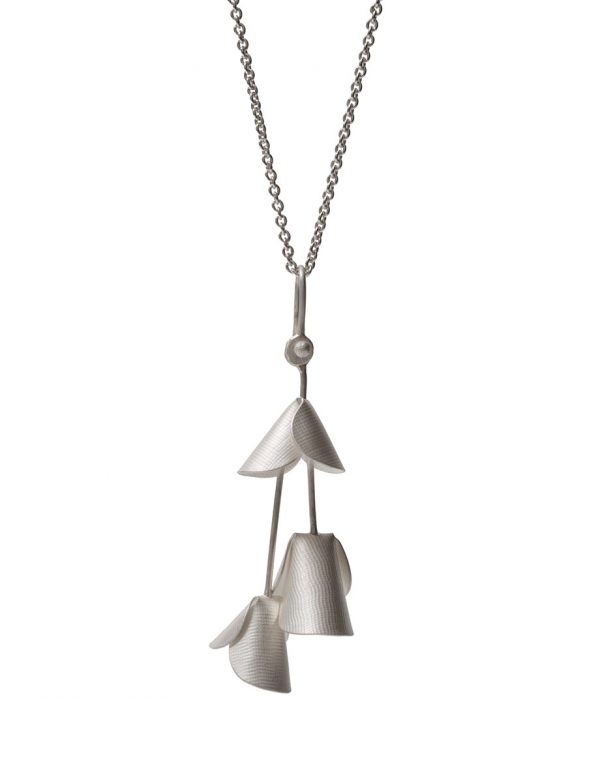 Jungle Cactus Pendant Necklace – Silver