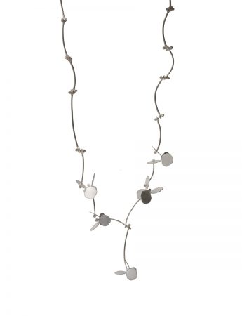 Small Hydrangea Necklace – Silver