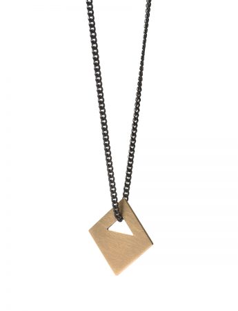 Large Tab Necklace – 9ct Gold