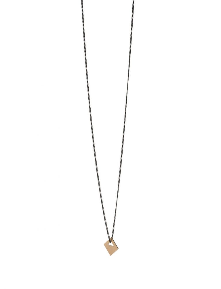 Large Tab Necklace – 9ct Gold