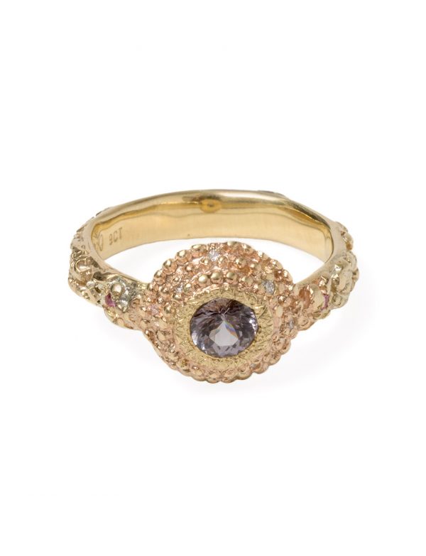 Twilight Ring – Gold with Spinel, Diamonds and Sapphires