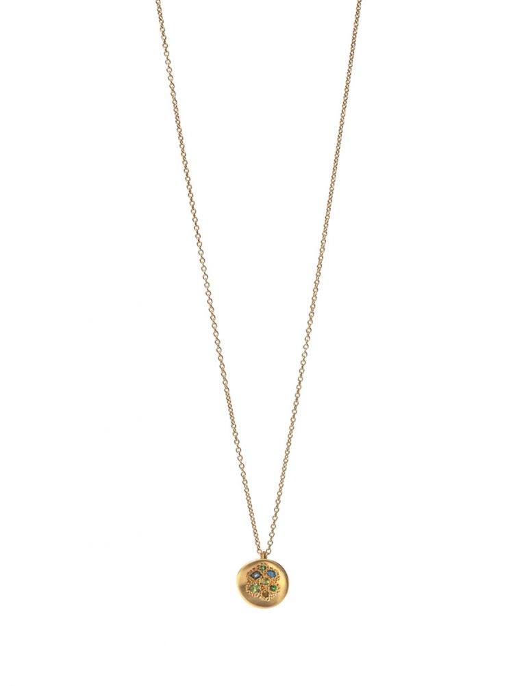 Winter Posy Pendant Necklace – Sapphire & Tourmaline