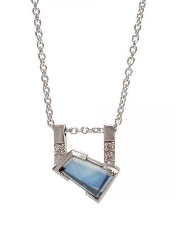 Agility Necklace – Blue Sapphire & Diamonds