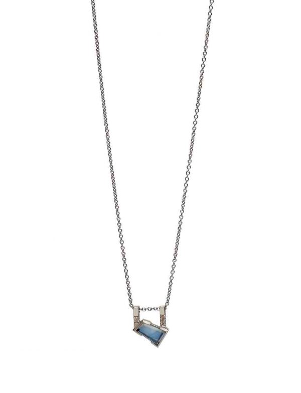 Agility Necklace – Blue Sapphire & Diamonds