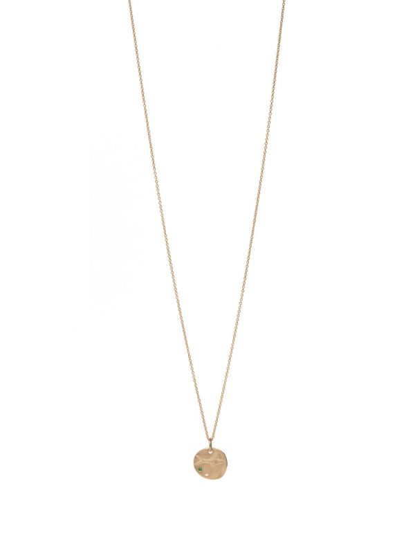 Bird Pendant Necklace – Emerald & Diamond