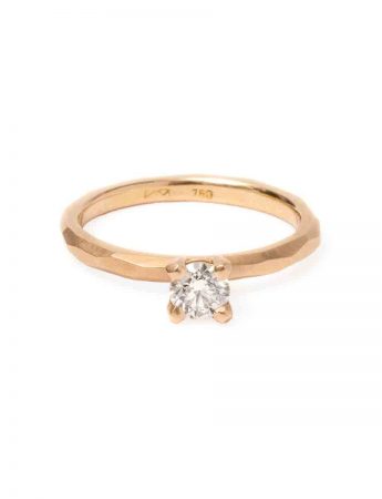 Champagne Diamond Ring – Rose Gold