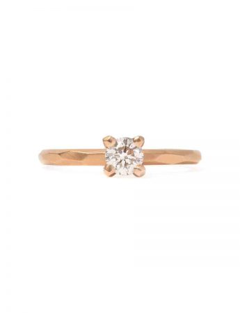 Champagne Diamond Ring – Rose Gold