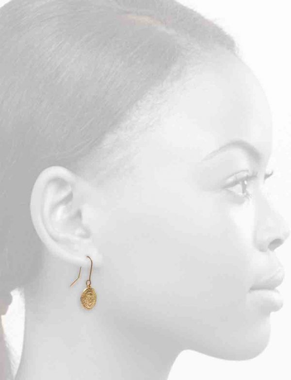Continuum Earrings – Gold & White Sapphire