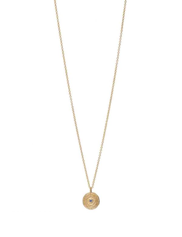 Continuum Necklace – Gold & Blue Sapphire