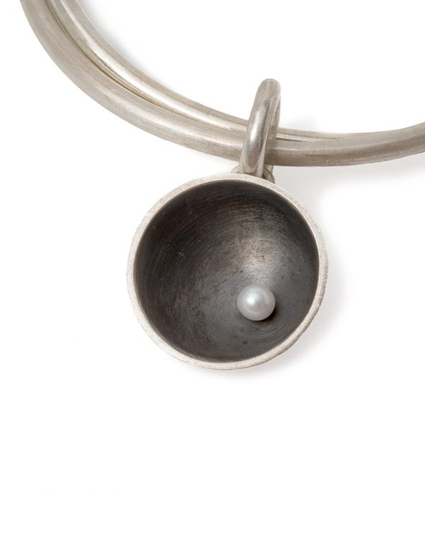 Double Bangle – Sea Dish with Pearl