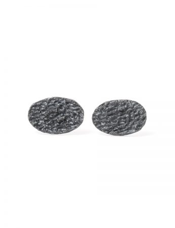 Droplet Stud Earrings – Black