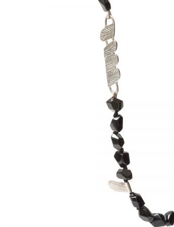 Feather Necklace – Silver & Spinel