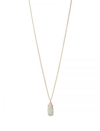 Glory Necklace – Yellow Gold with Mintabie Opal