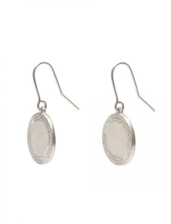 Large Drift Hook Earrings – Silver