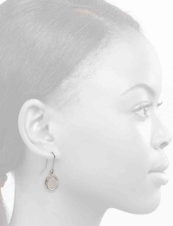 Large Shift Hook Earrings – Silver