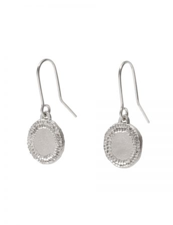 Large Shift Hook Earrings – Silver