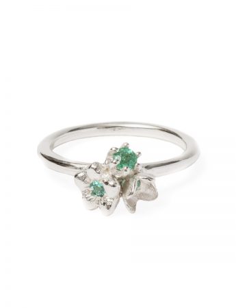 Mini Posy Ring – Mint Green Tourmalines