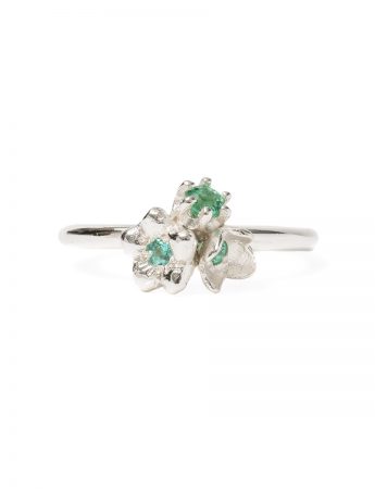 Mini Posy Ring – Mint Green Tourmalines