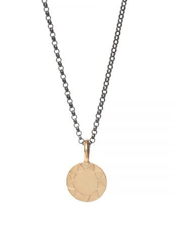 Mini Sundisk Open Sun Necklace – Gold