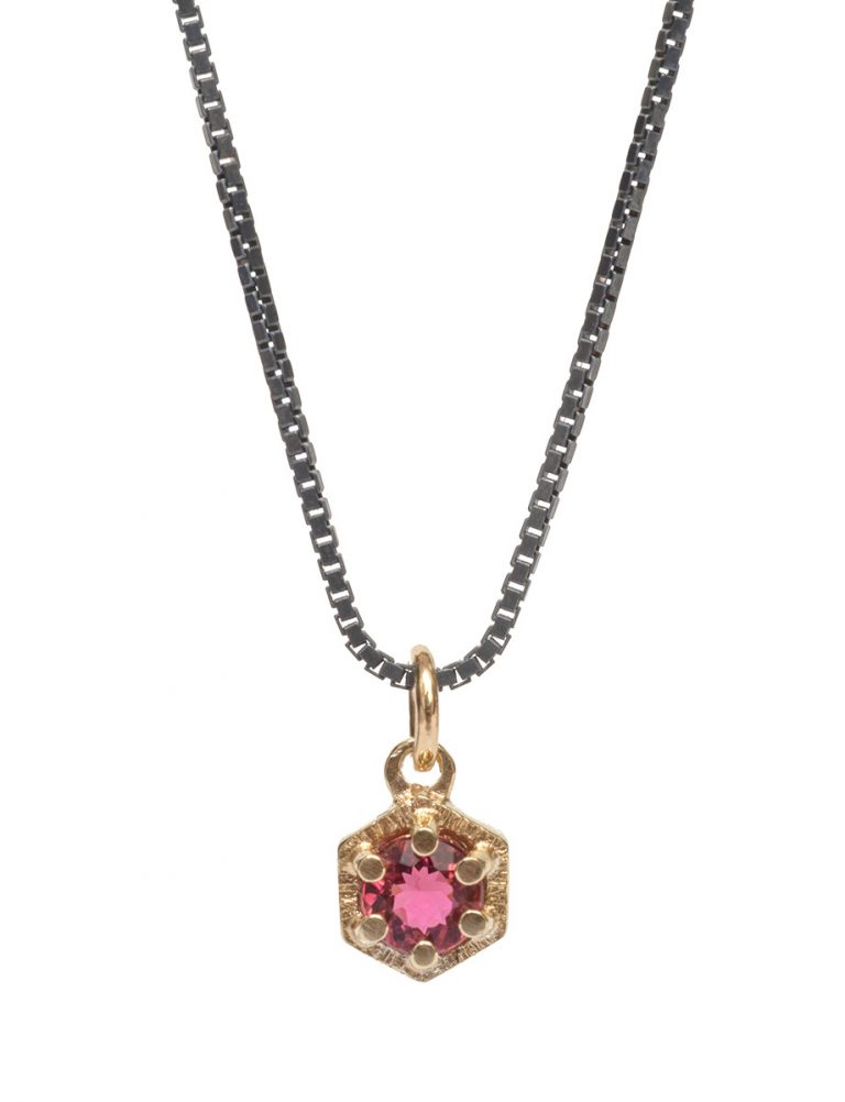 Molecular Necklace – Pink Tourmaline