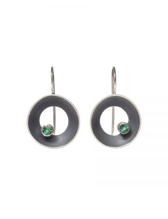 Open Sea Dish Hook Earrings – Tourmaline