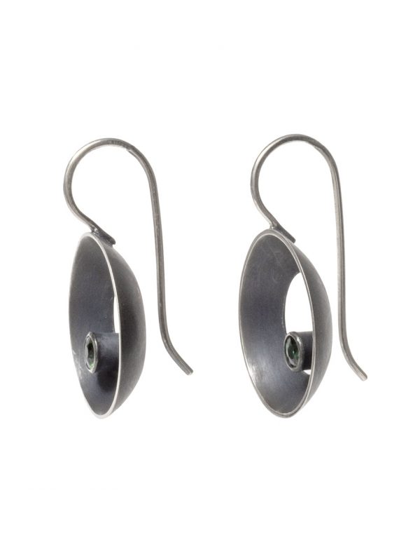 Open Sea Dish Hook Earrings – Tourmaline