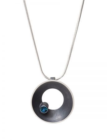 Open Sea Dish Necklace – Blue Tourmaline